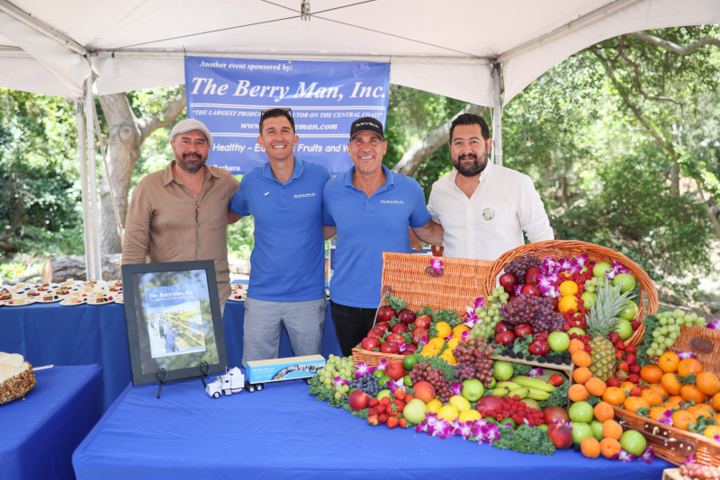 he Berry Man supporting the Santa Barbara Wine + Food Festival with fresh produce display