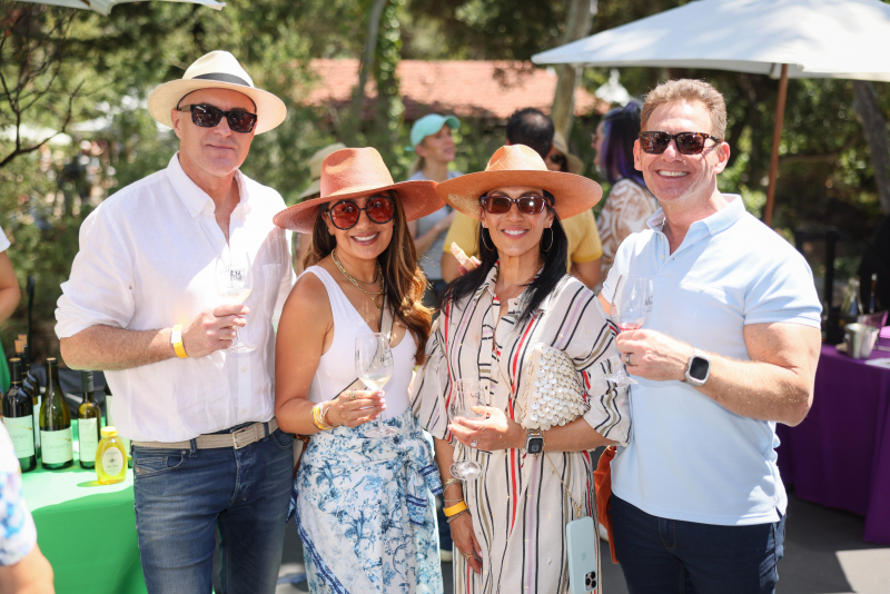 Guests enjoying the Santa Barbara Wine Festival