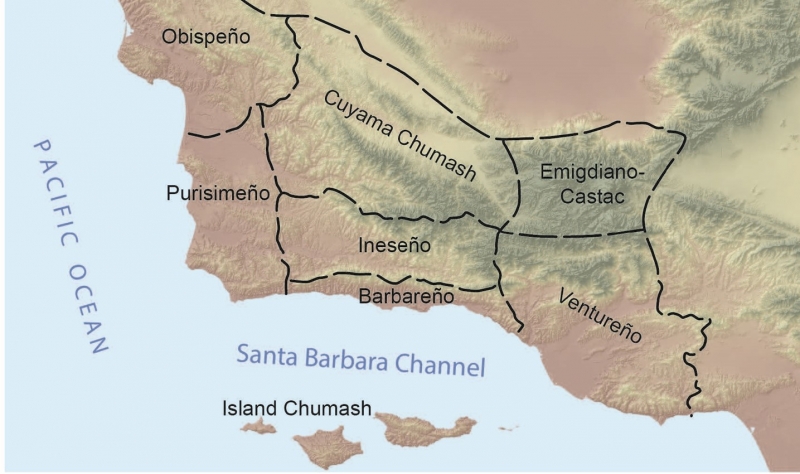 A closer look at the ethnolinguistic divisions across Chumash territories