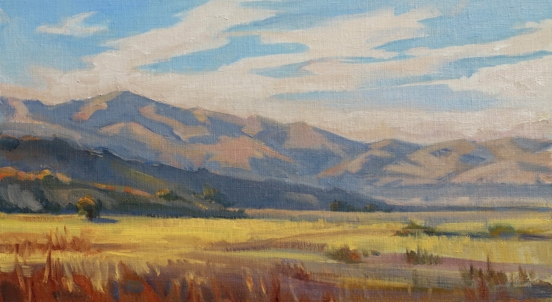 Painting: Evening's Peace 10x18 oil Chapman 