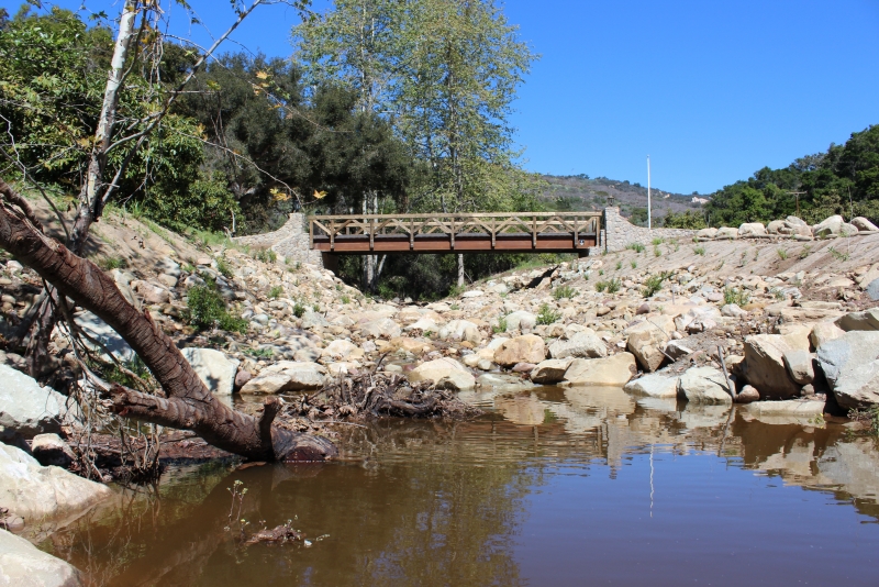 Upper Carpinteria Creek after restoration