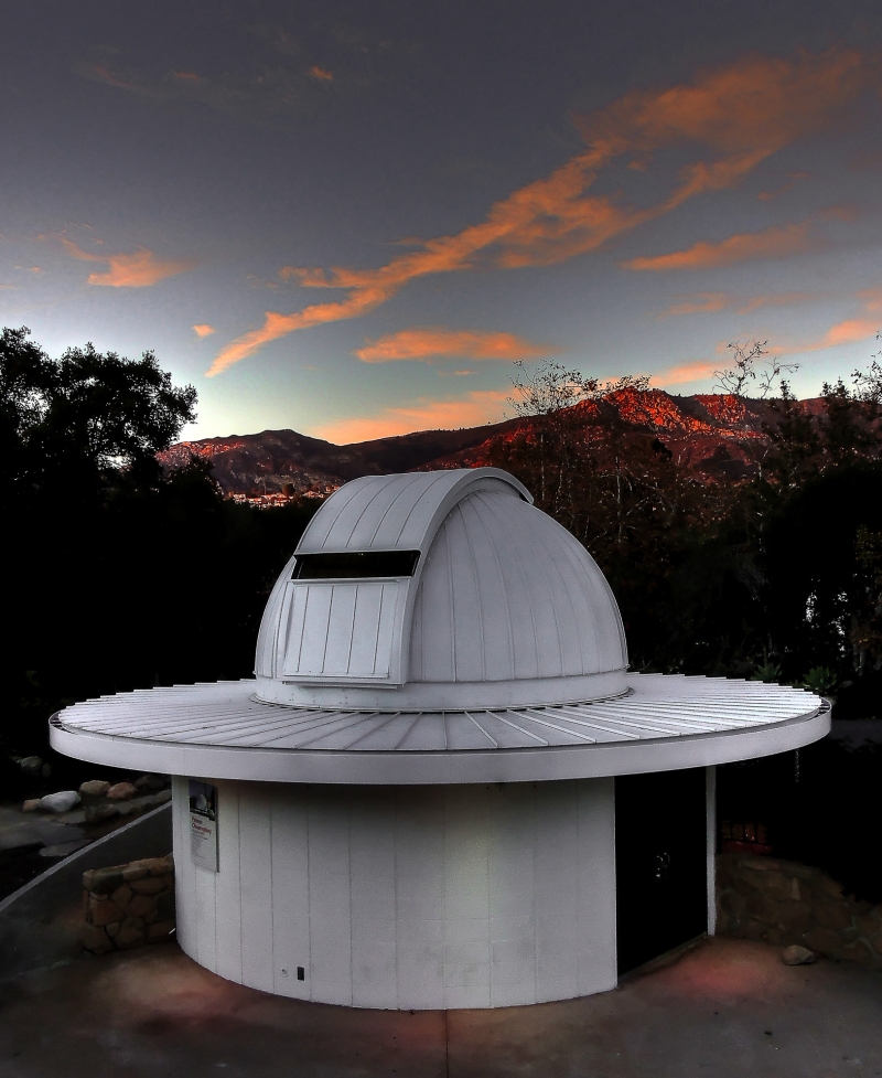 2015 - Palmer Observatory dome replacement, new telescope and mounting system. Photo by Gary Robinson    